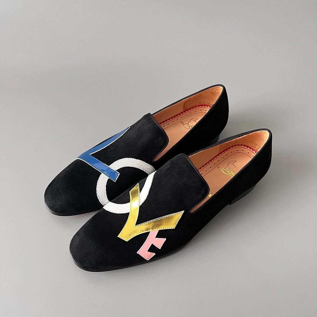 Loro Piana Embroidered Velvet Loafers