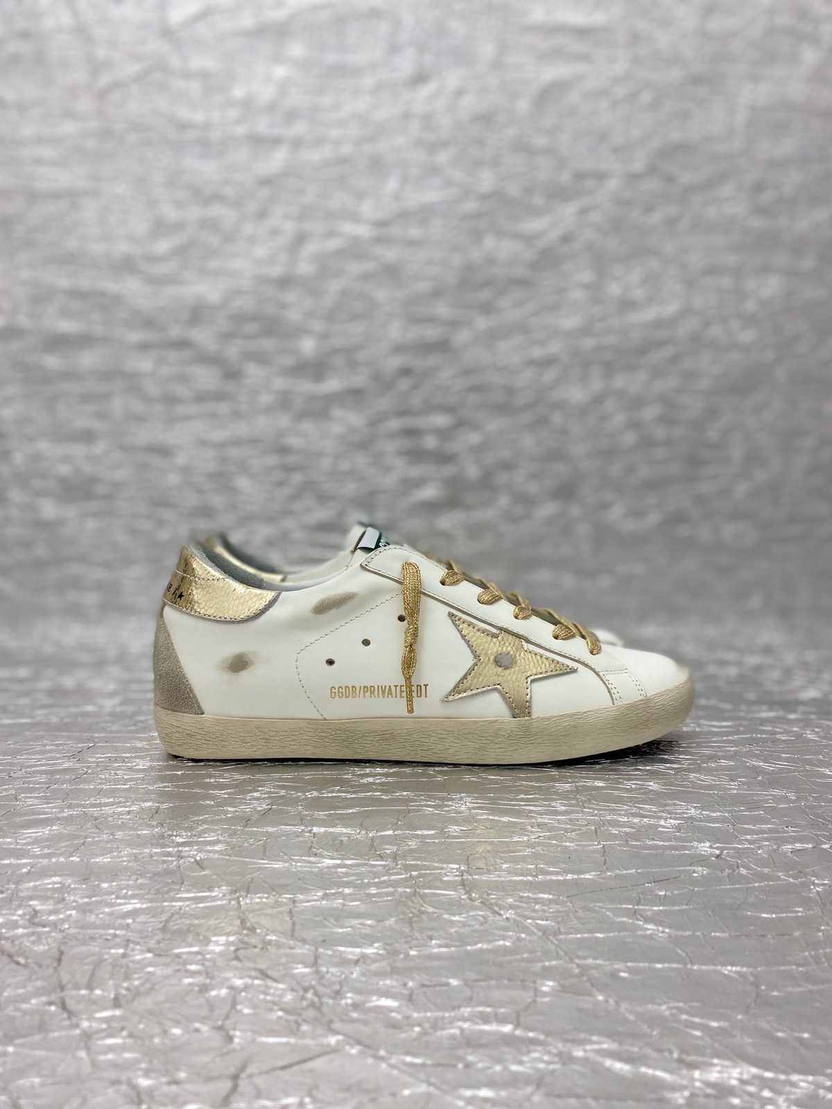 Golden Goose Superstar White Gold