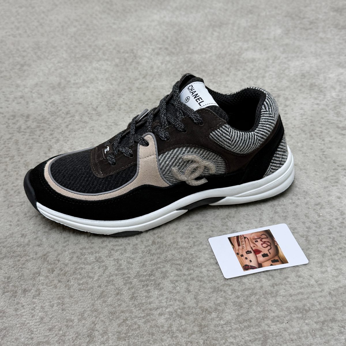 Chanel CC Logo Sneakers Black