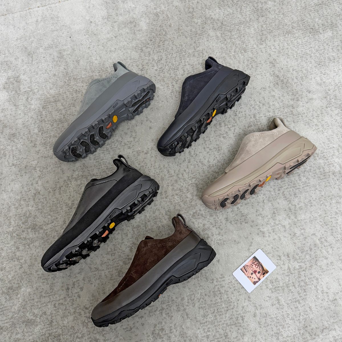 Designer Suede Leather Slip-On Hiking Shoes