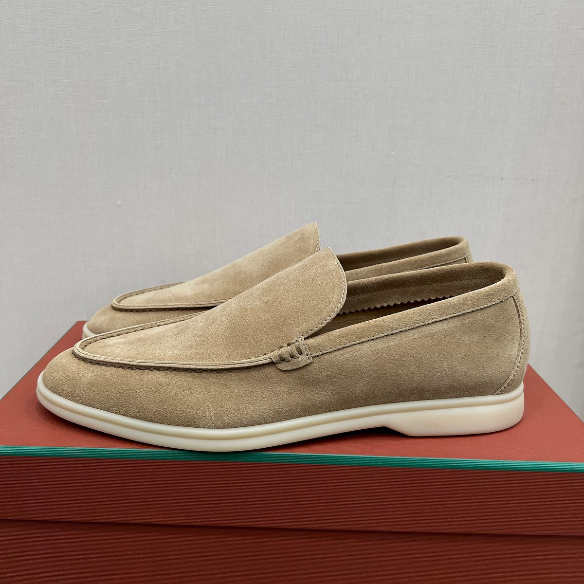 Loro Piana Suede Loafer Slip-On Shoes