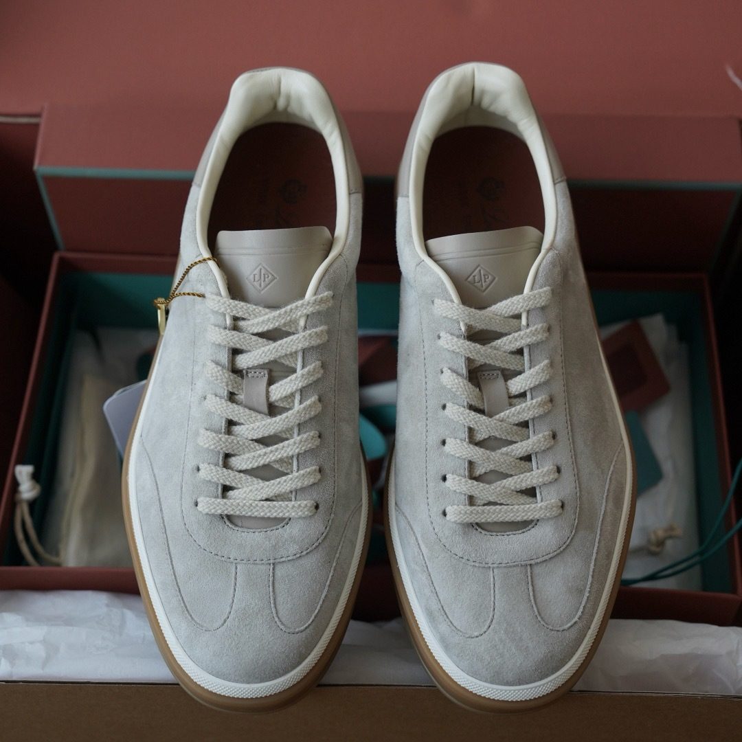 Loro Piana Suede Low-Top Sneakers