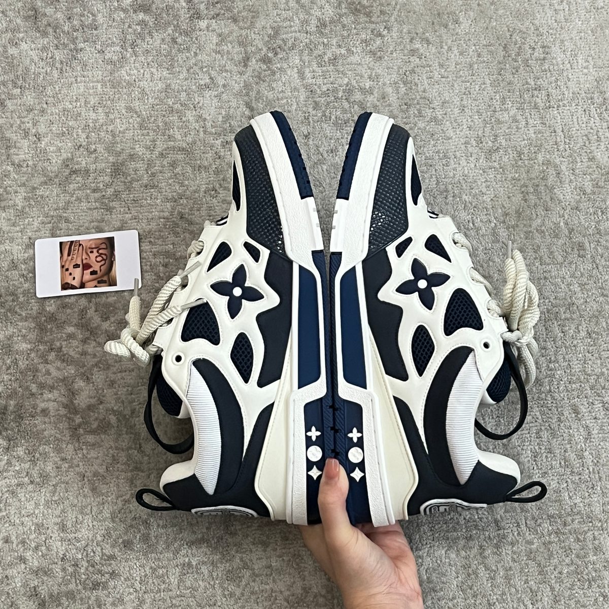 Louis Vuitton Monogram Sneaker Black White