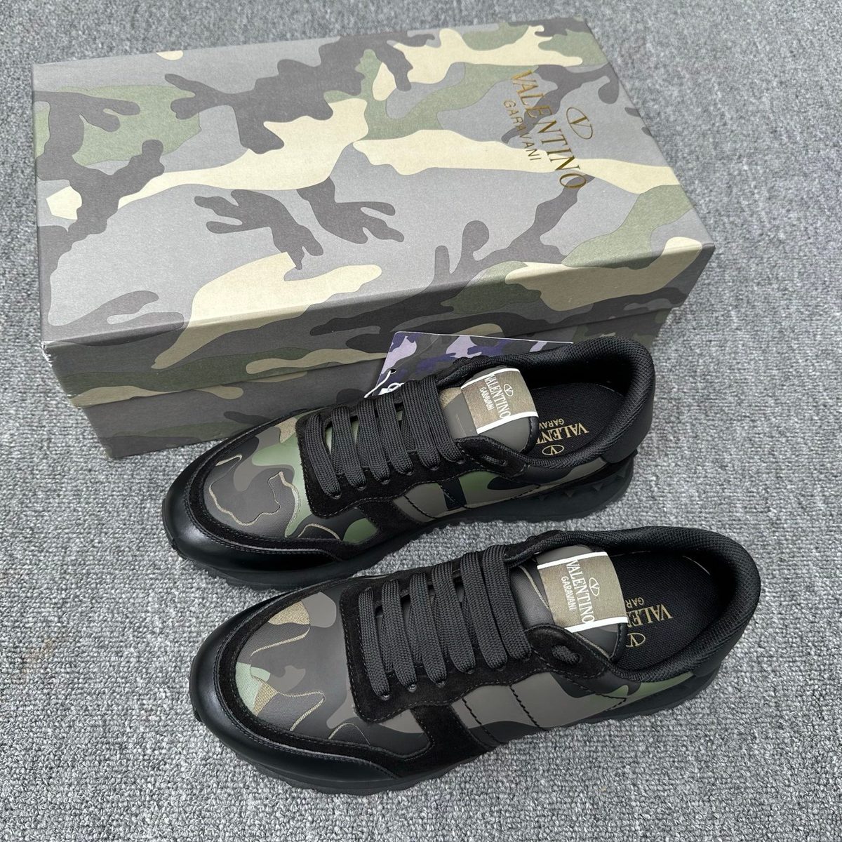 Valentino Garavani Camouflage Low-Top Sneakers
