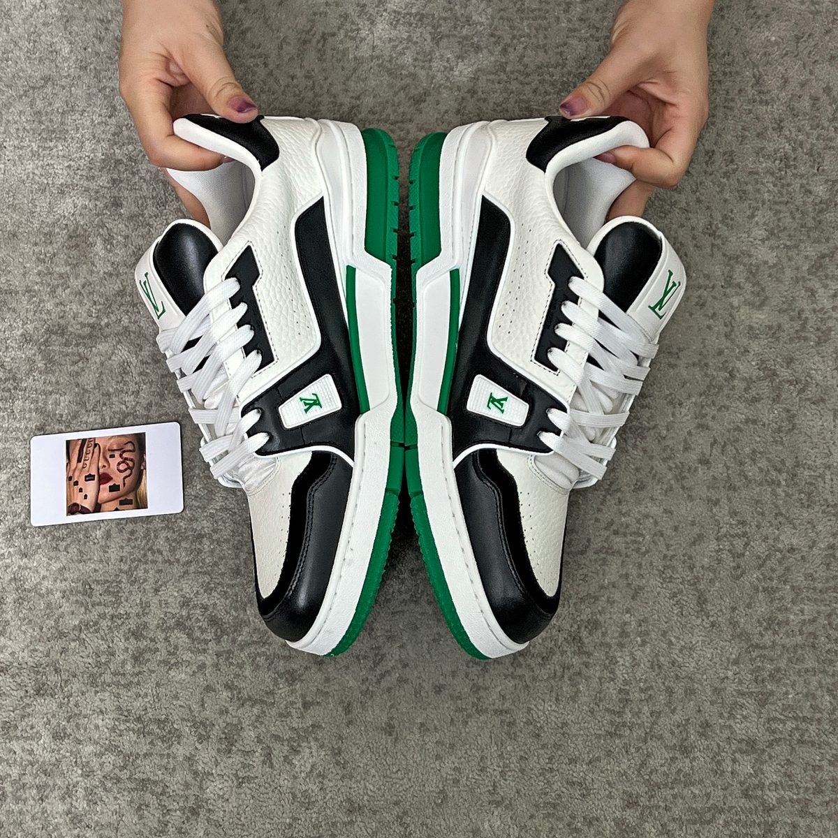 Louis Vuitton LV Trainer Sneaker Green Black