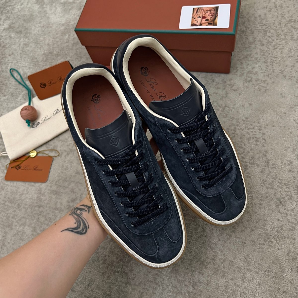 Louis Vuitton Suede Low-Top Sneakers Black