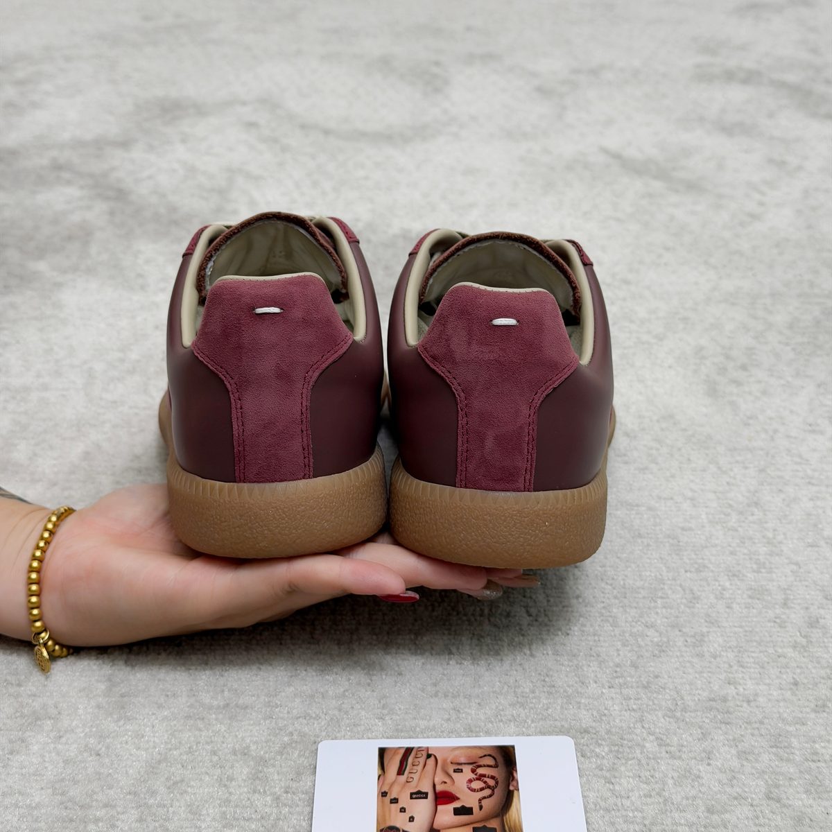Rei Suede and Leather Low-Top Sneakers