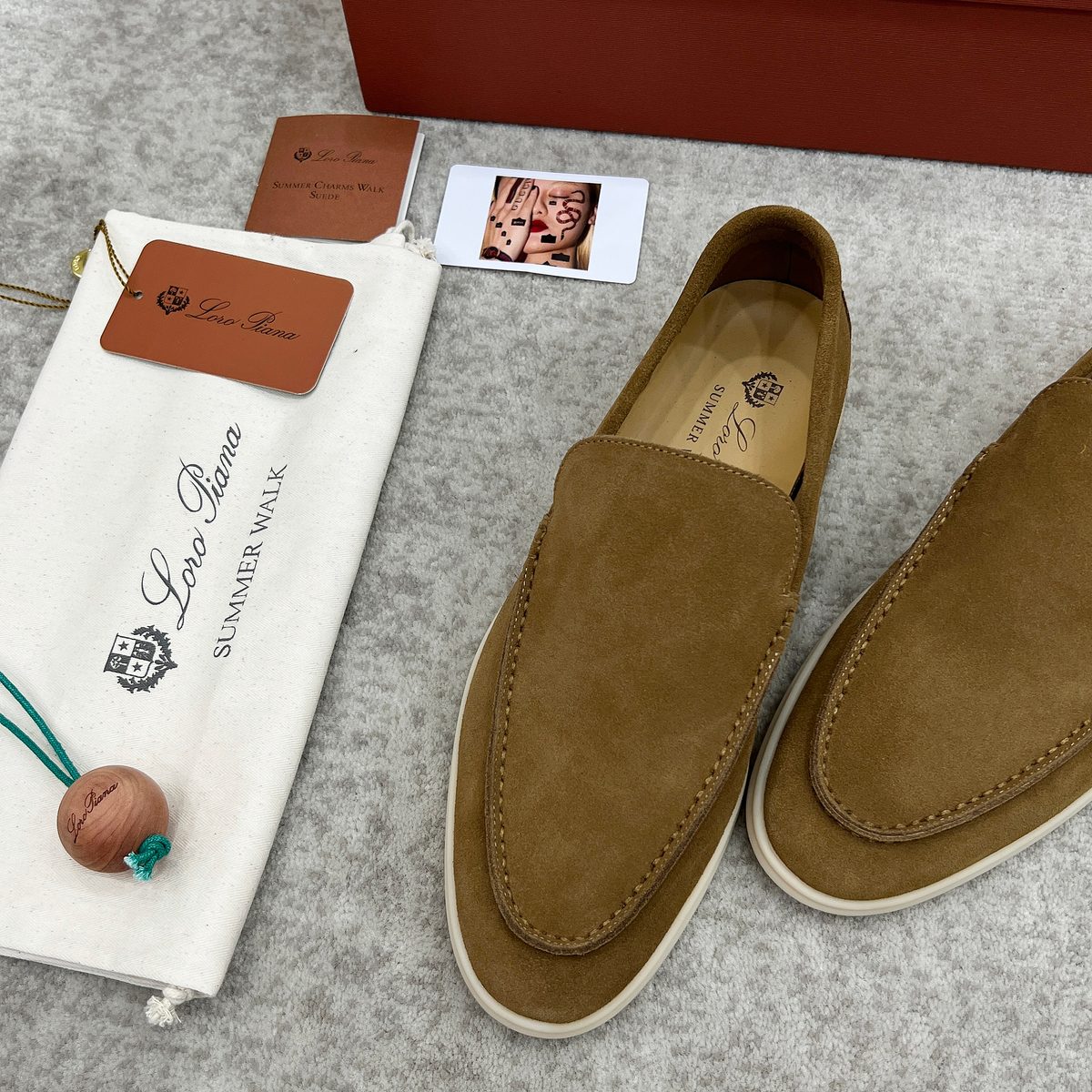 Loro Piana Summer Charms Suede Loafers