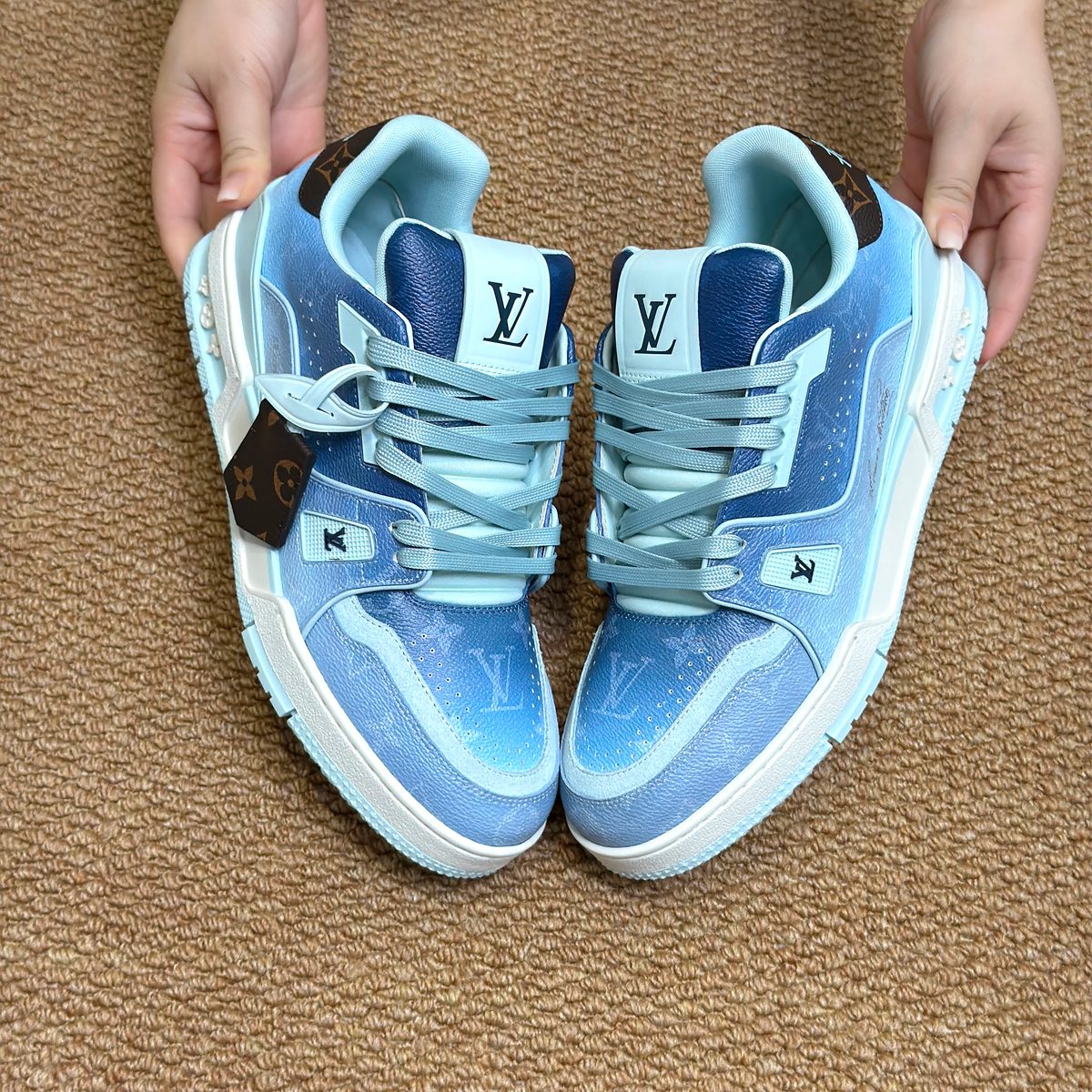 Louis Vuitton LV Monogram High-Top Sneakers
