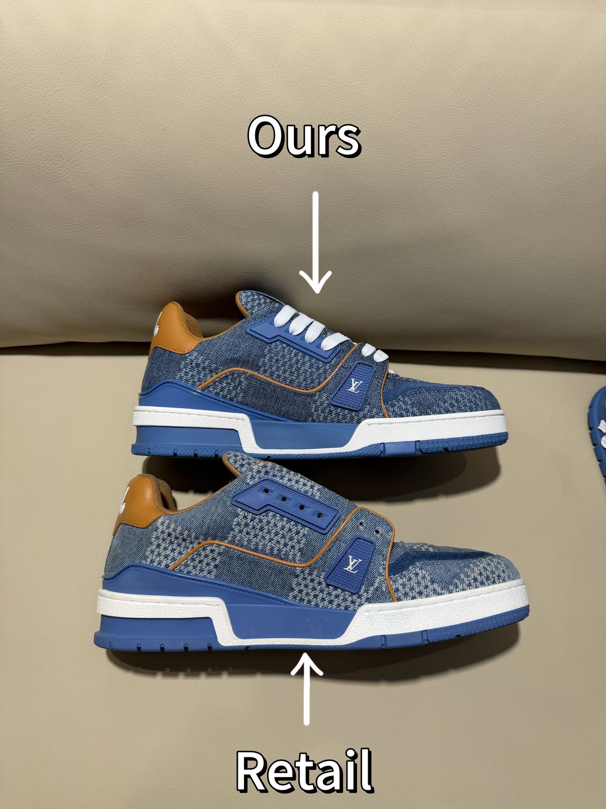 Louis Vuitton Denim Basketball Sneakers