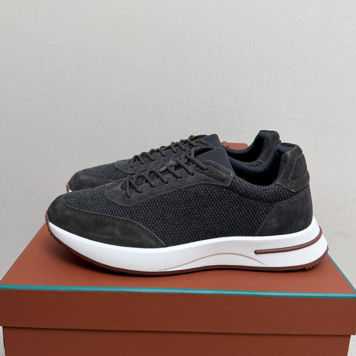 Loro Piana Suede Mesh Runner Sneakers