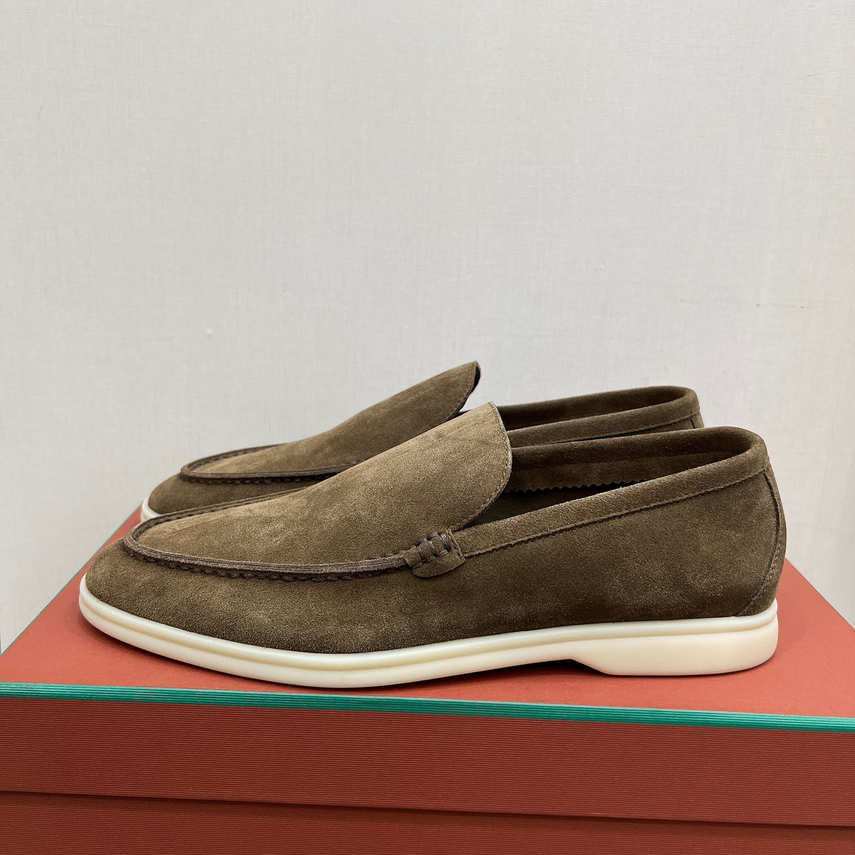 Loro Piana Suede Loafer Moccasins
