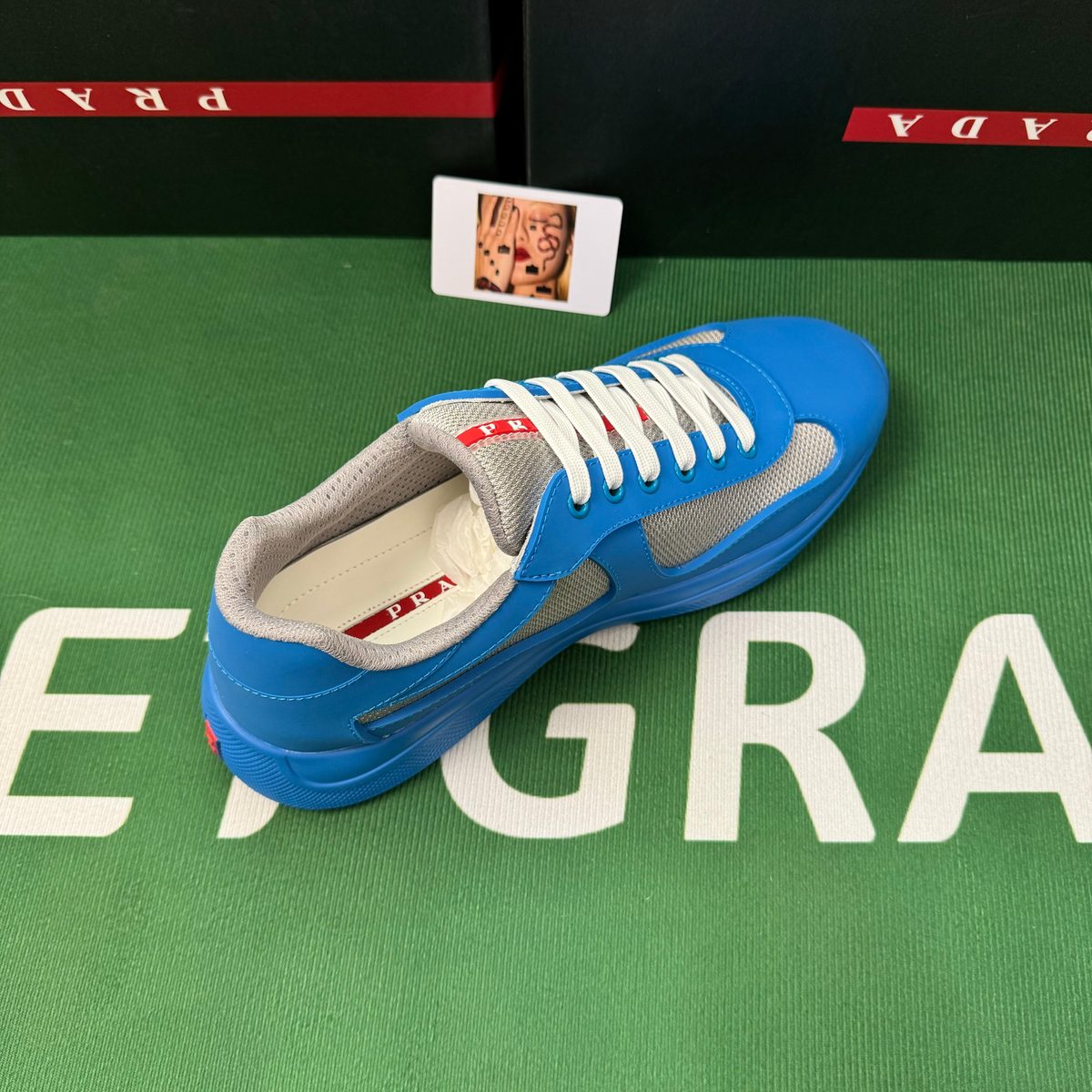 Prada America's Cup Sneaker Blue