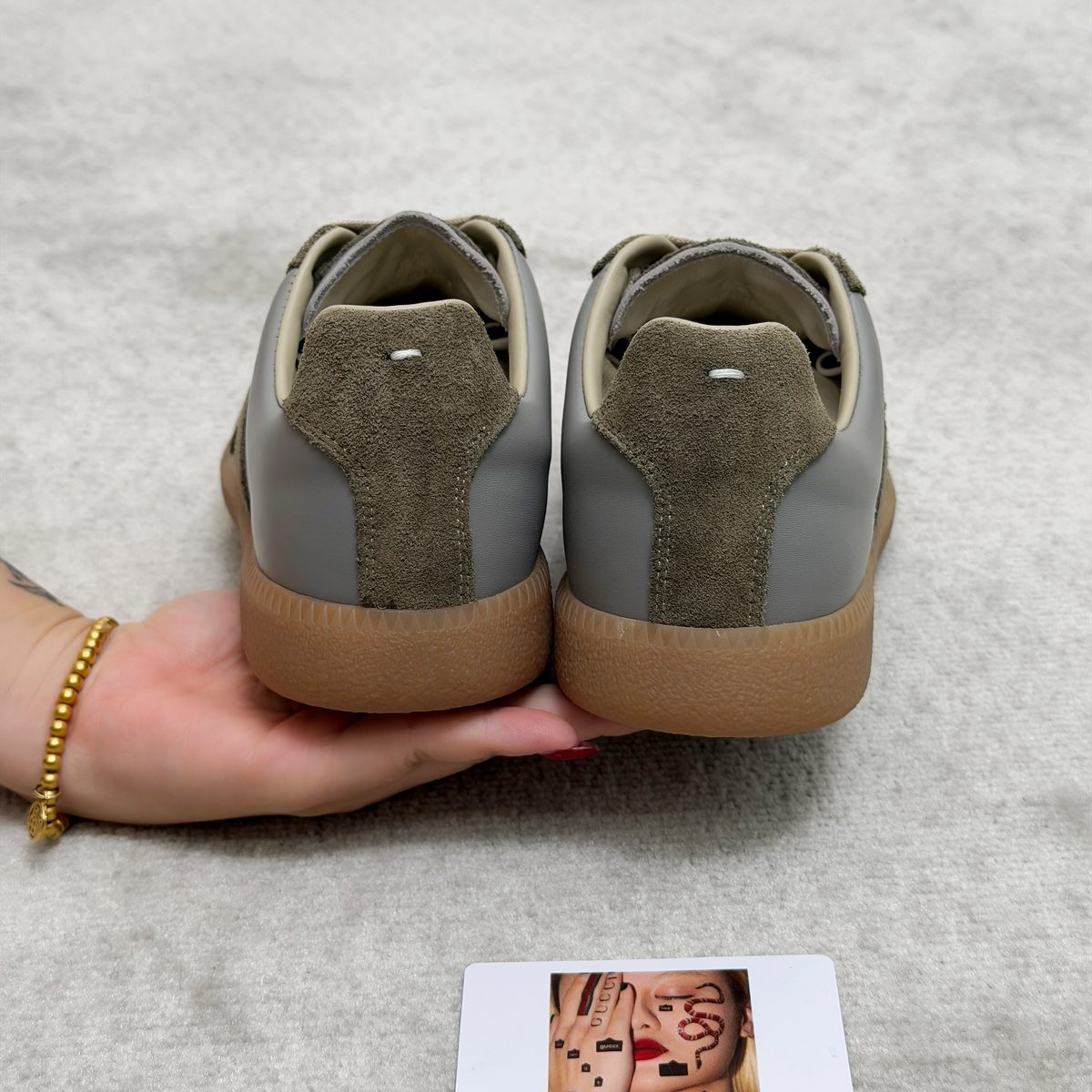 Maison Margiela Replica Leather Suede Sneakers