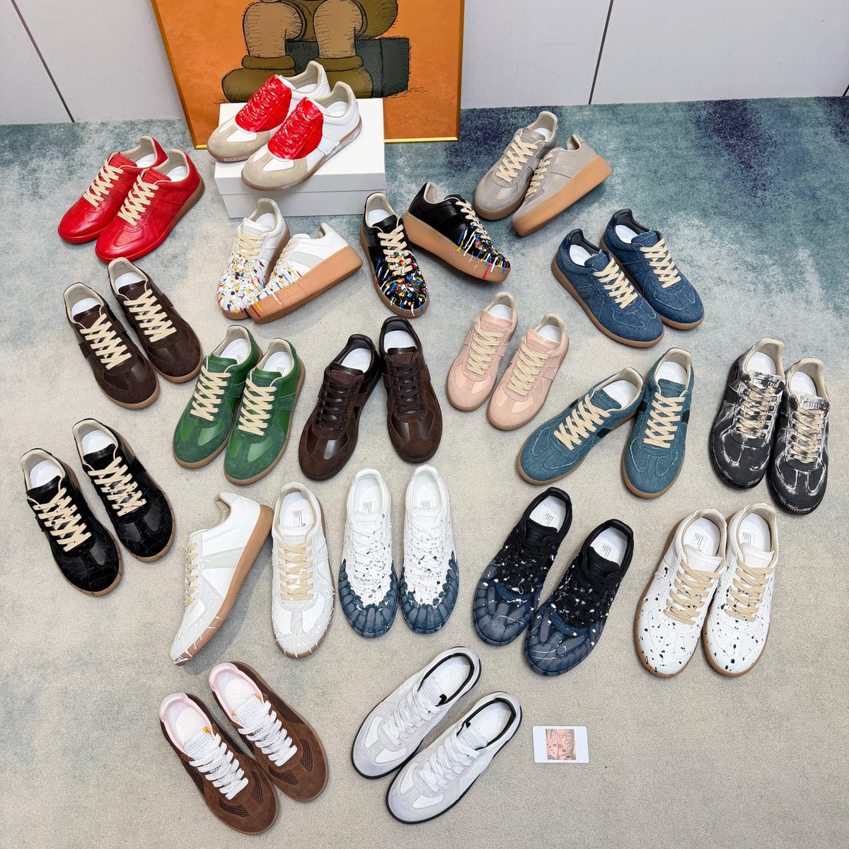 Maison Margiela Replica Suede Leather Sneakers