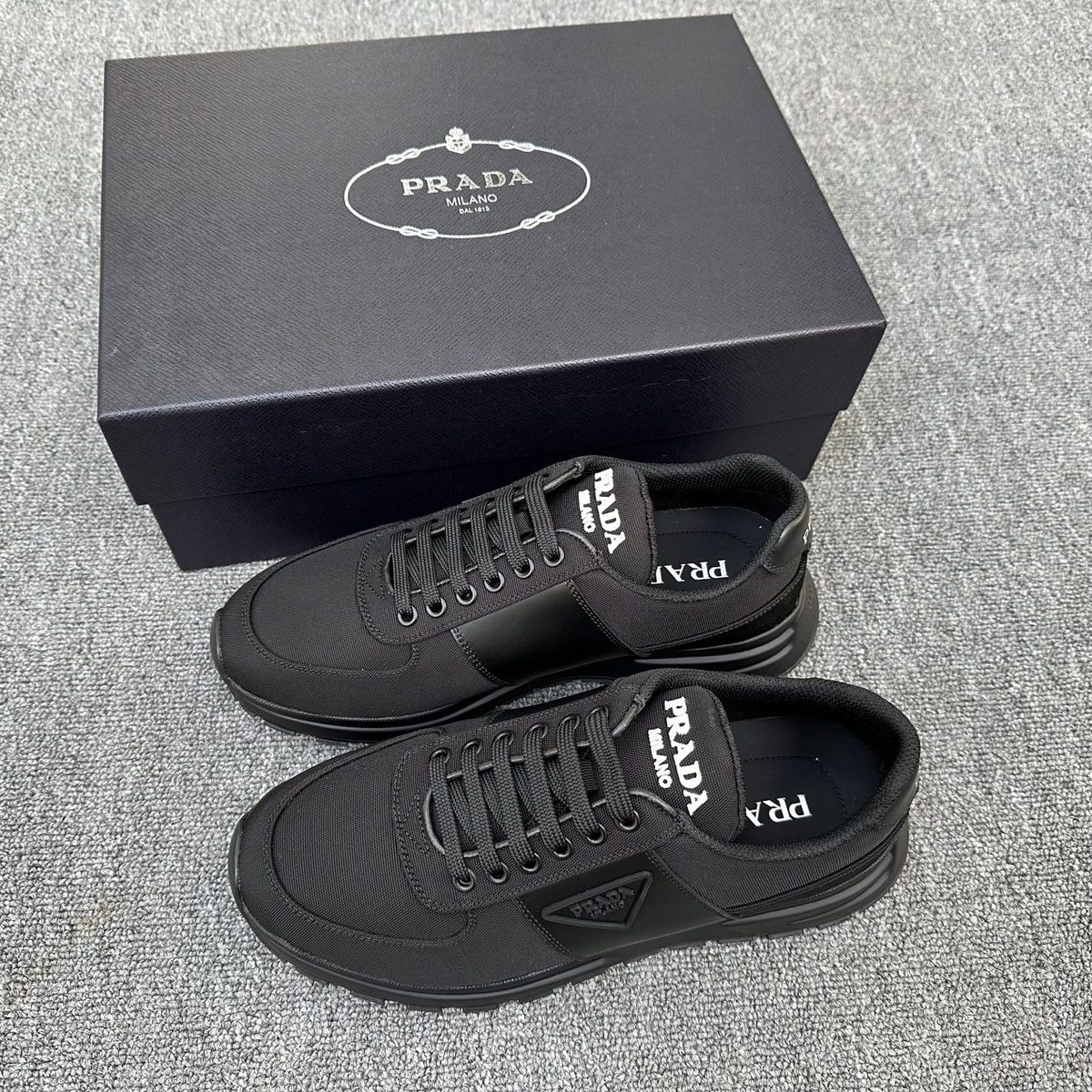 Prada Milano Black Nylon Sneaker