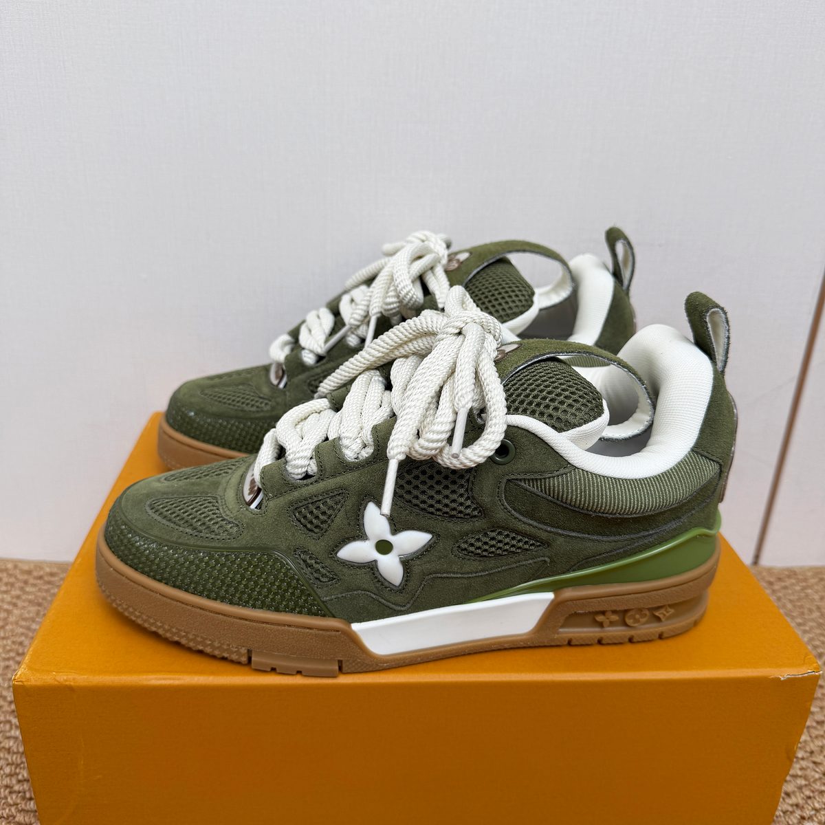 Dior B27 Low-Top Sneaker Olive Green