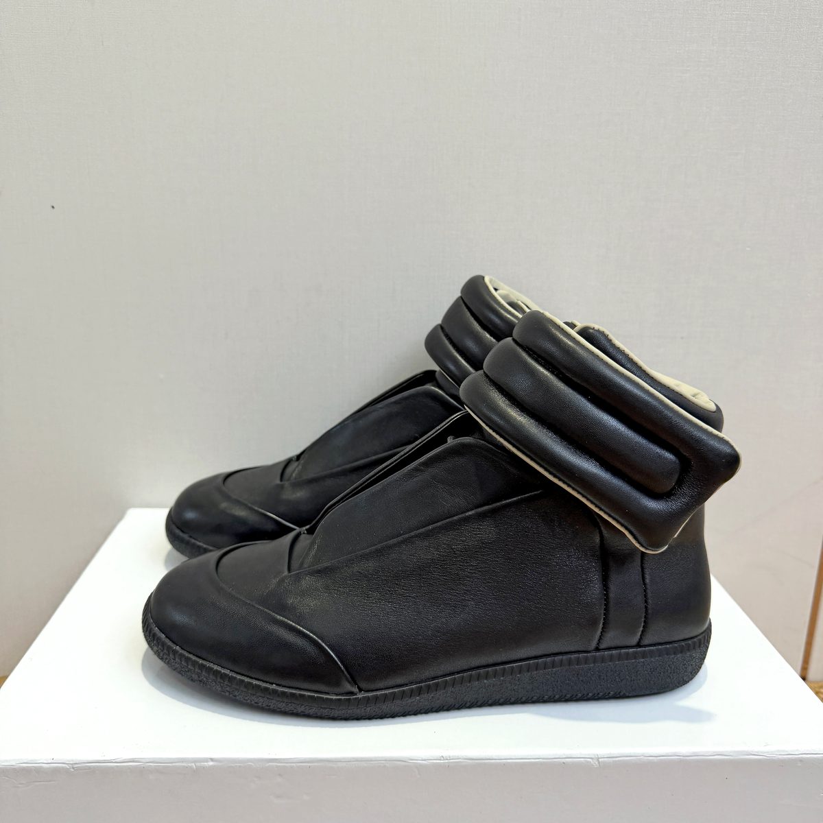 Maison Margiela Padded Leather High-Top Boots
