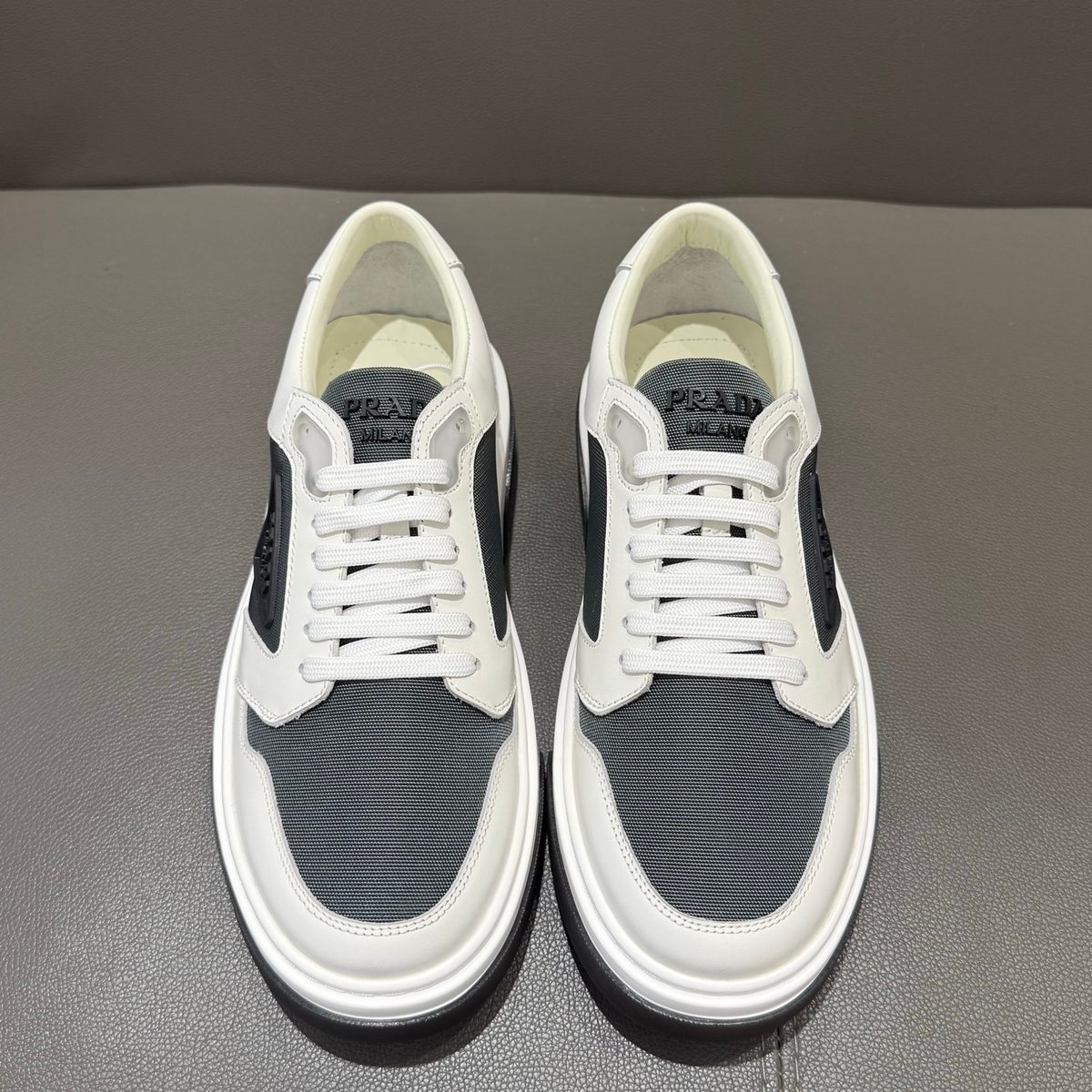 Prada New Court Leather Sneakers