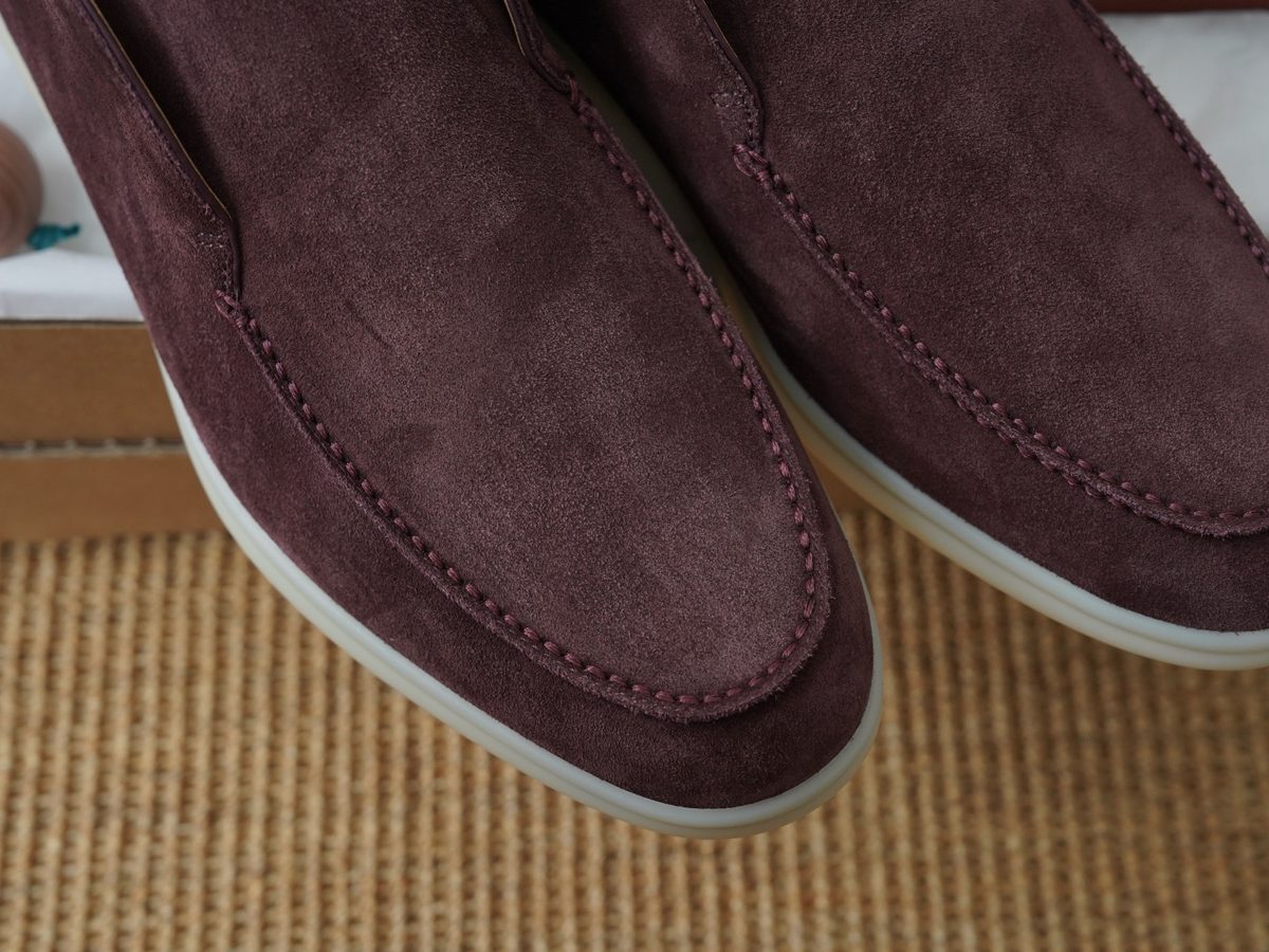 Italian Suede Loafer Slip-On Shoes