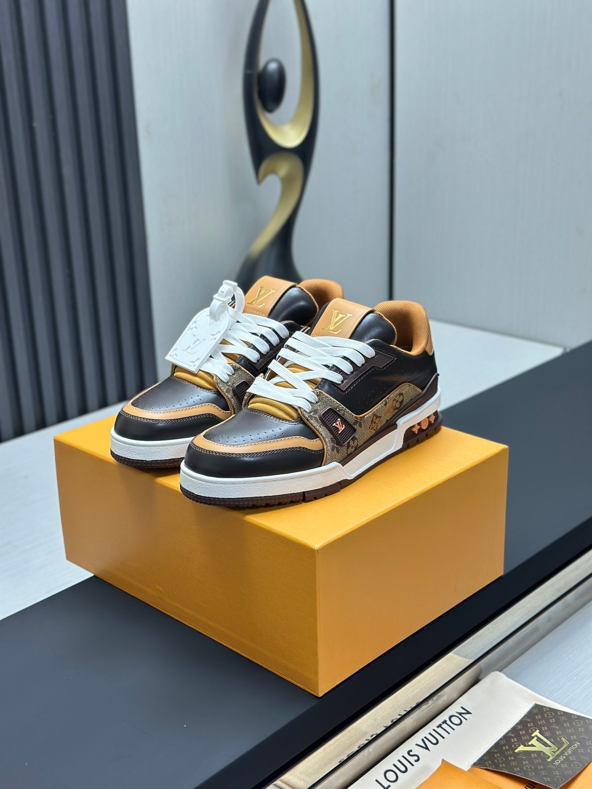 Louis Vuitton Monogram Leather Sneakers