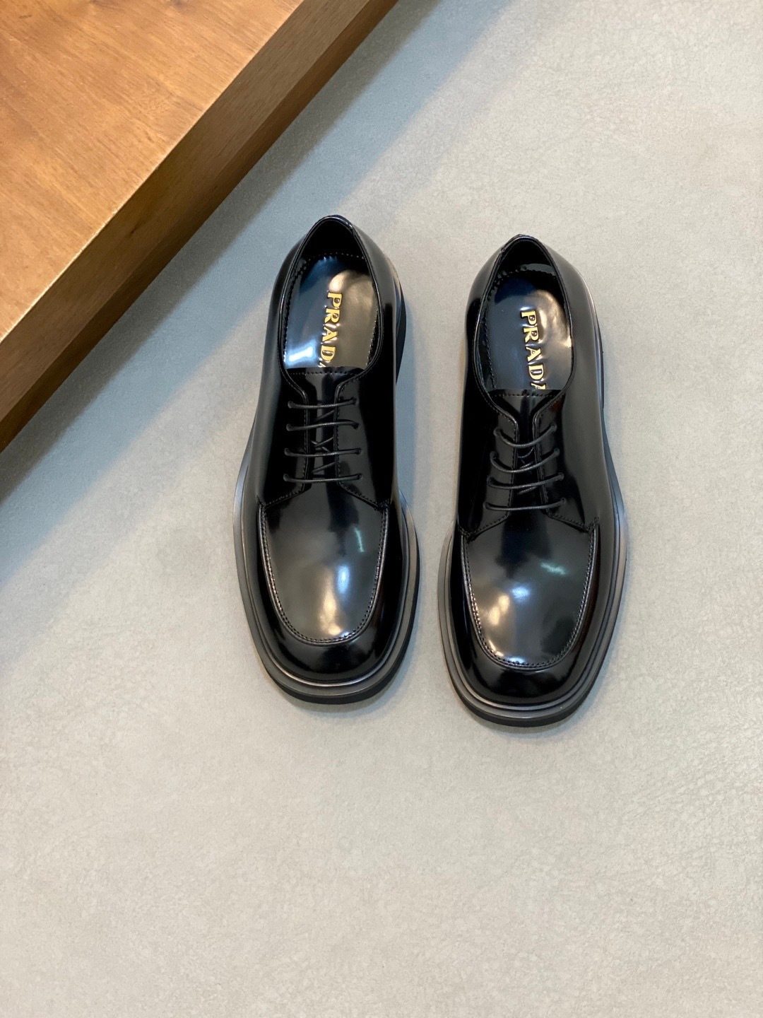Prada Patent Leather Oxford Shoes