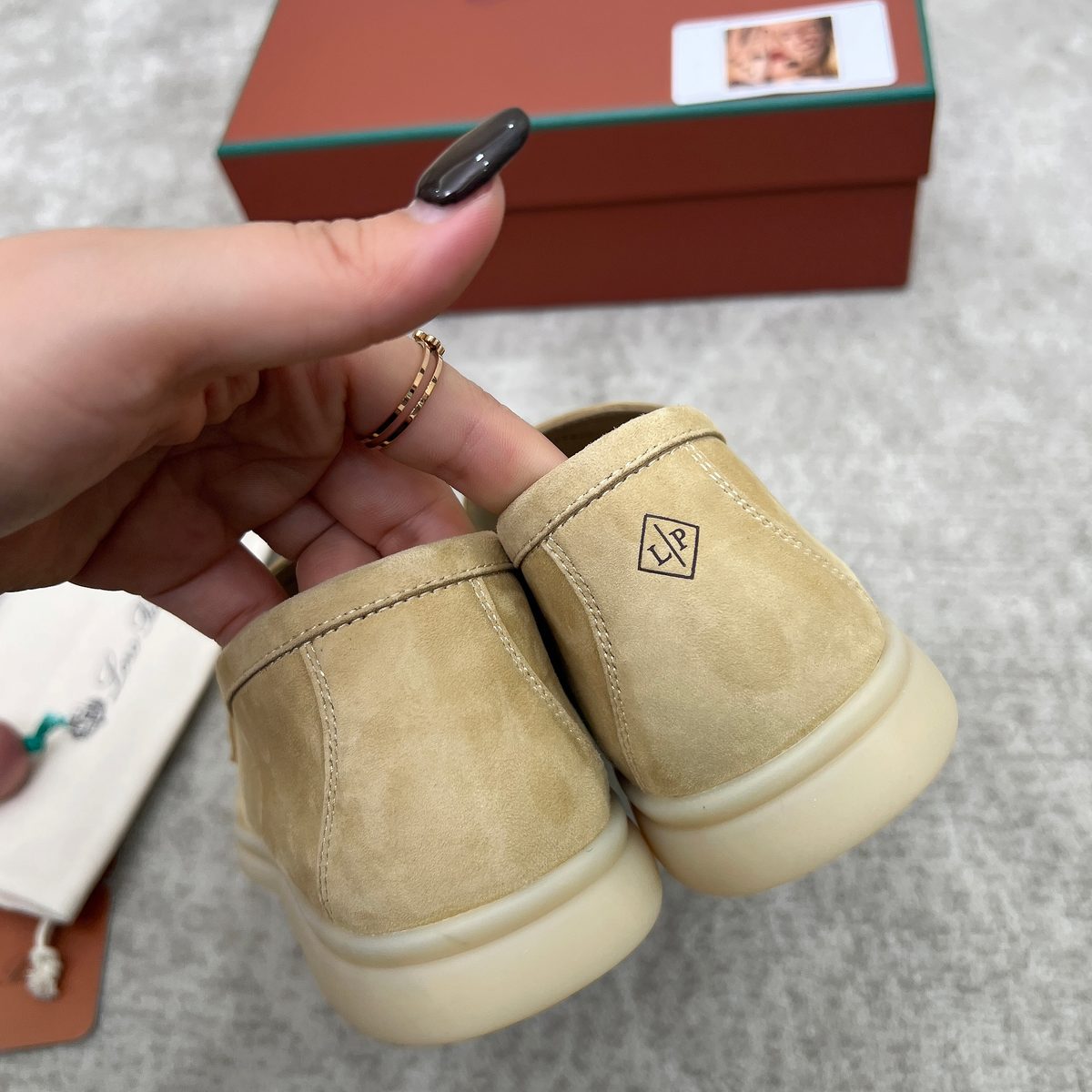 Loro Piana Suede Loafer with Charm Detail