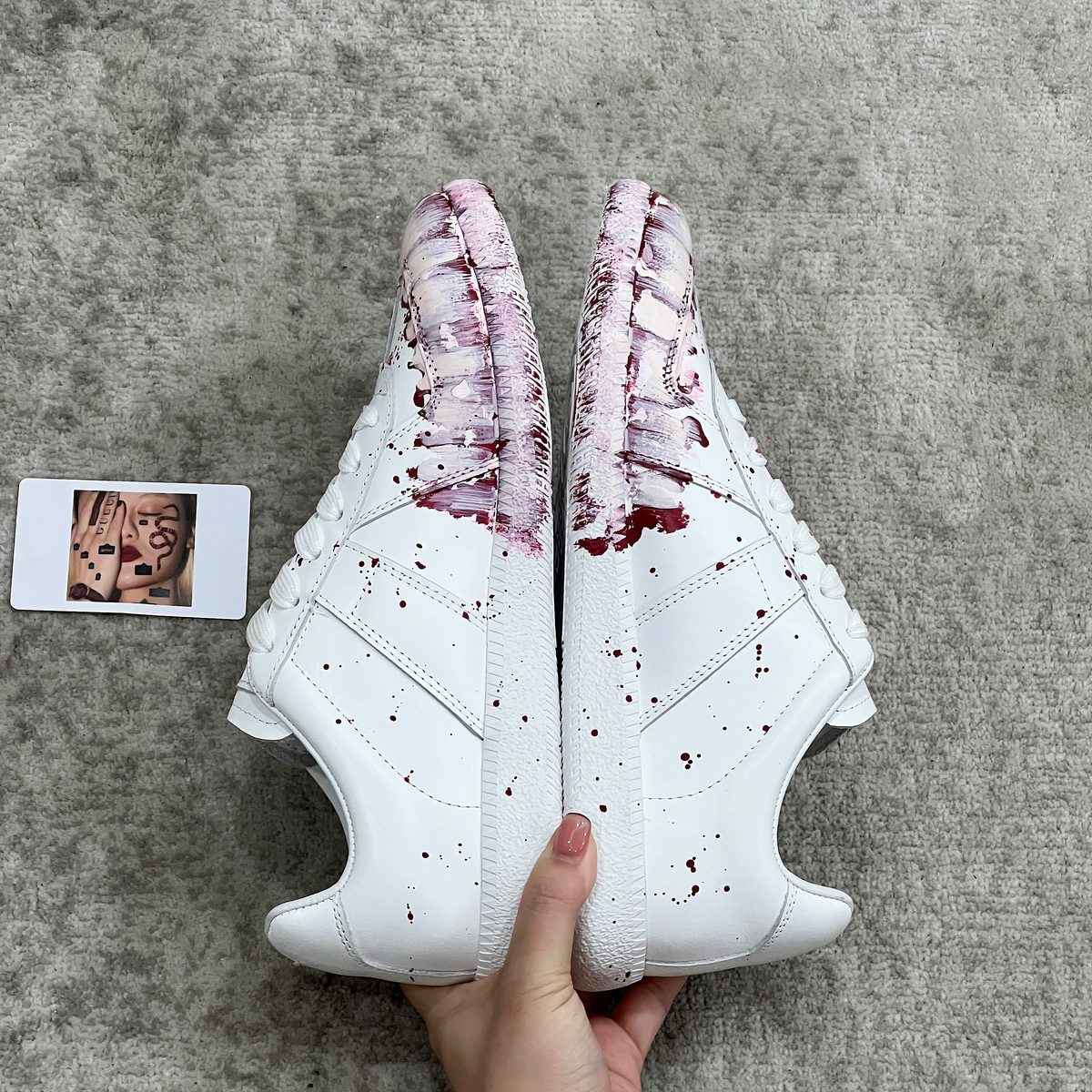 Nike Air Force 1 Custom Blood Splatter Sneakers