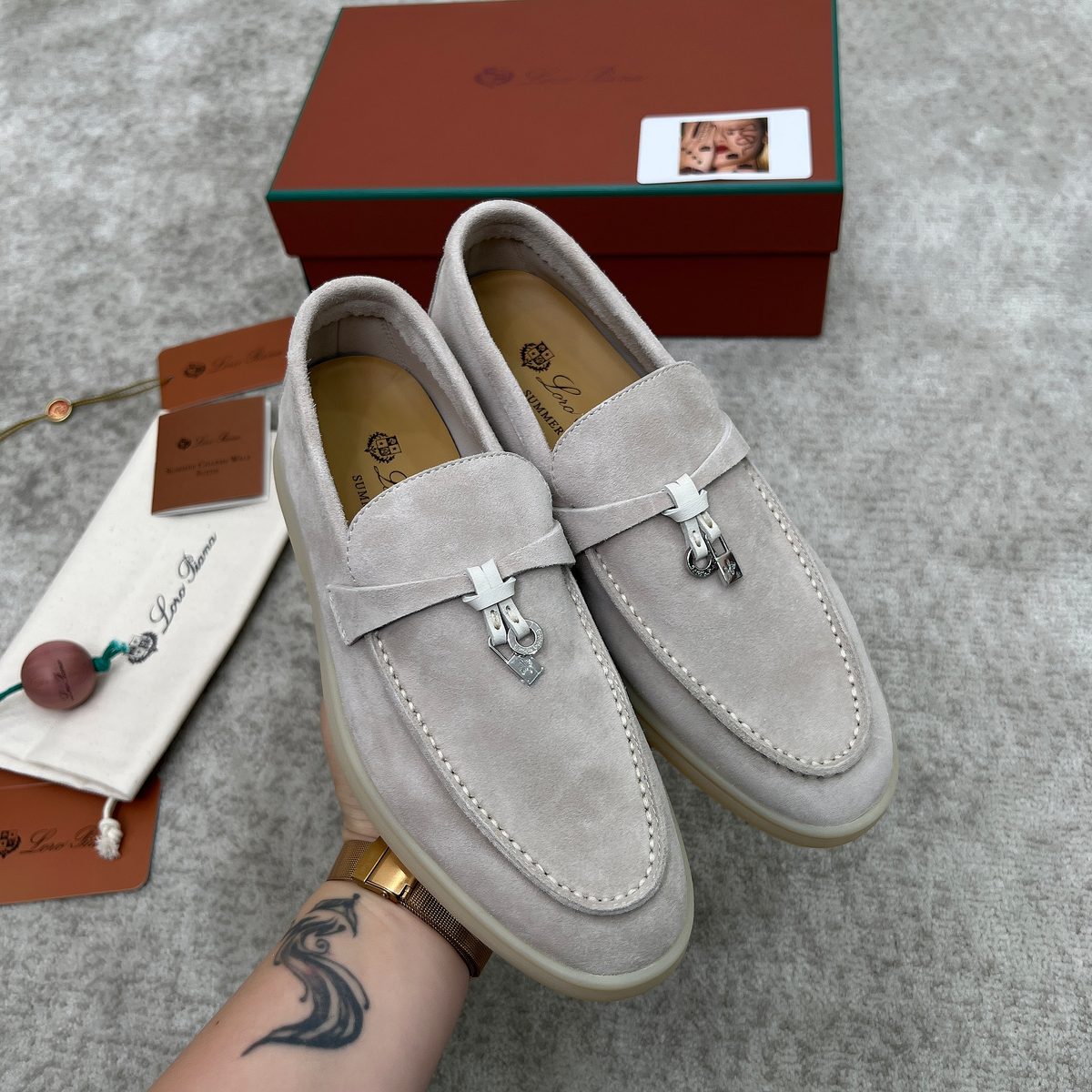 Loro Piana Summer Walk Suede Loafer