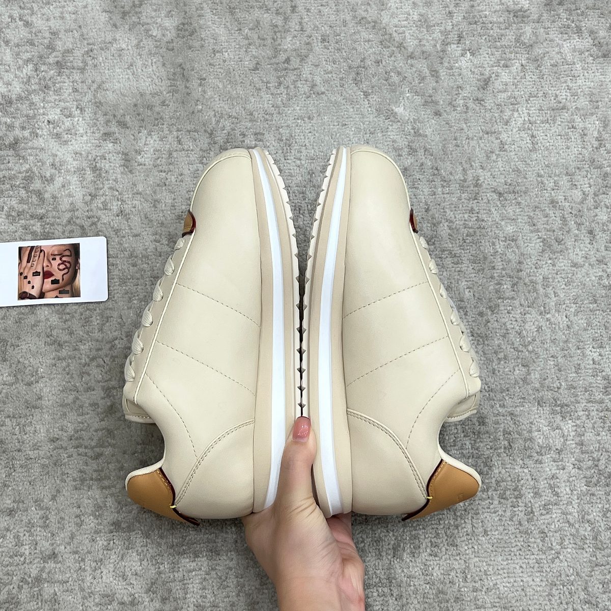 Louis Vuitton LV Sneakers Cream Leather