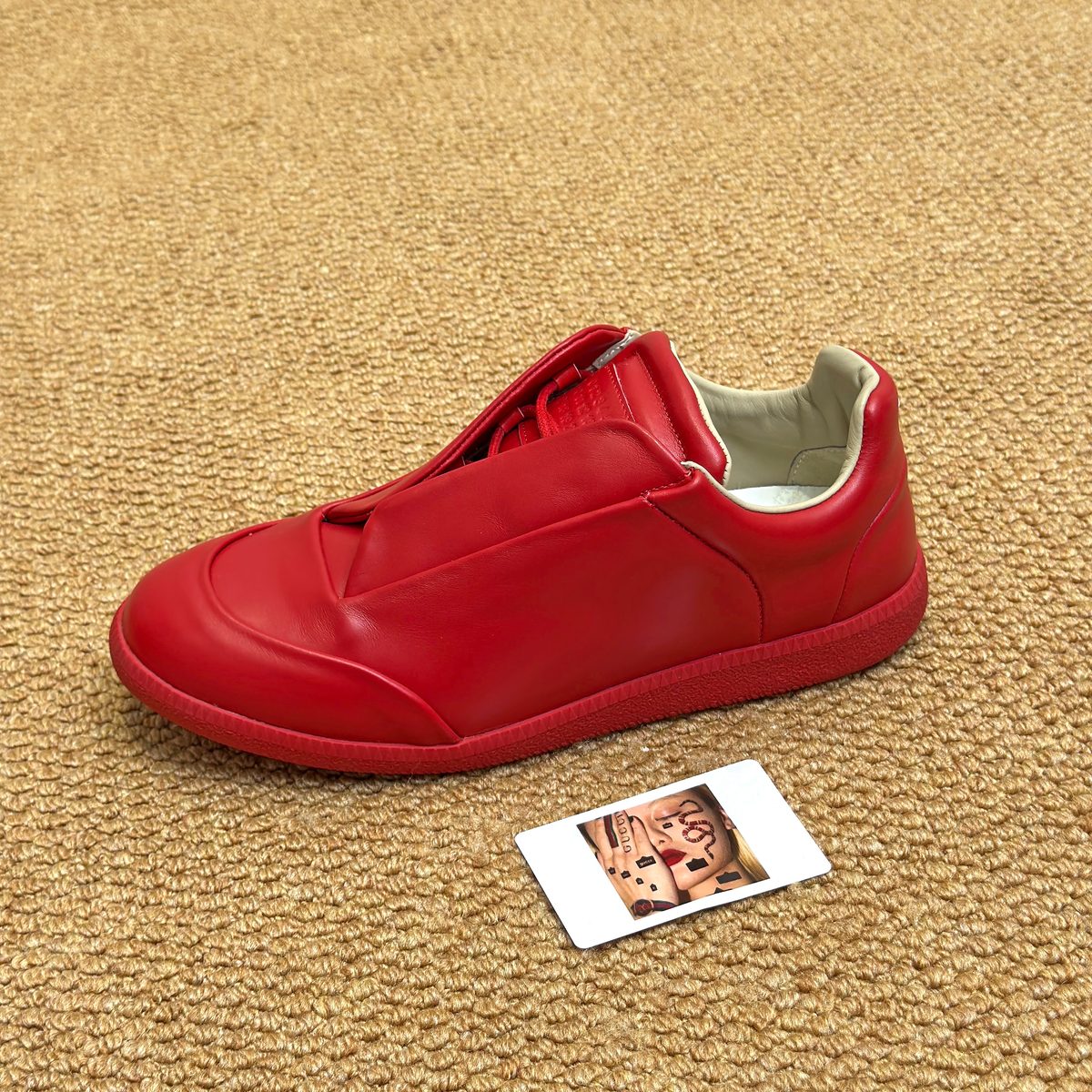 Maison Margiela Padded Leather Slip-On Sneaker