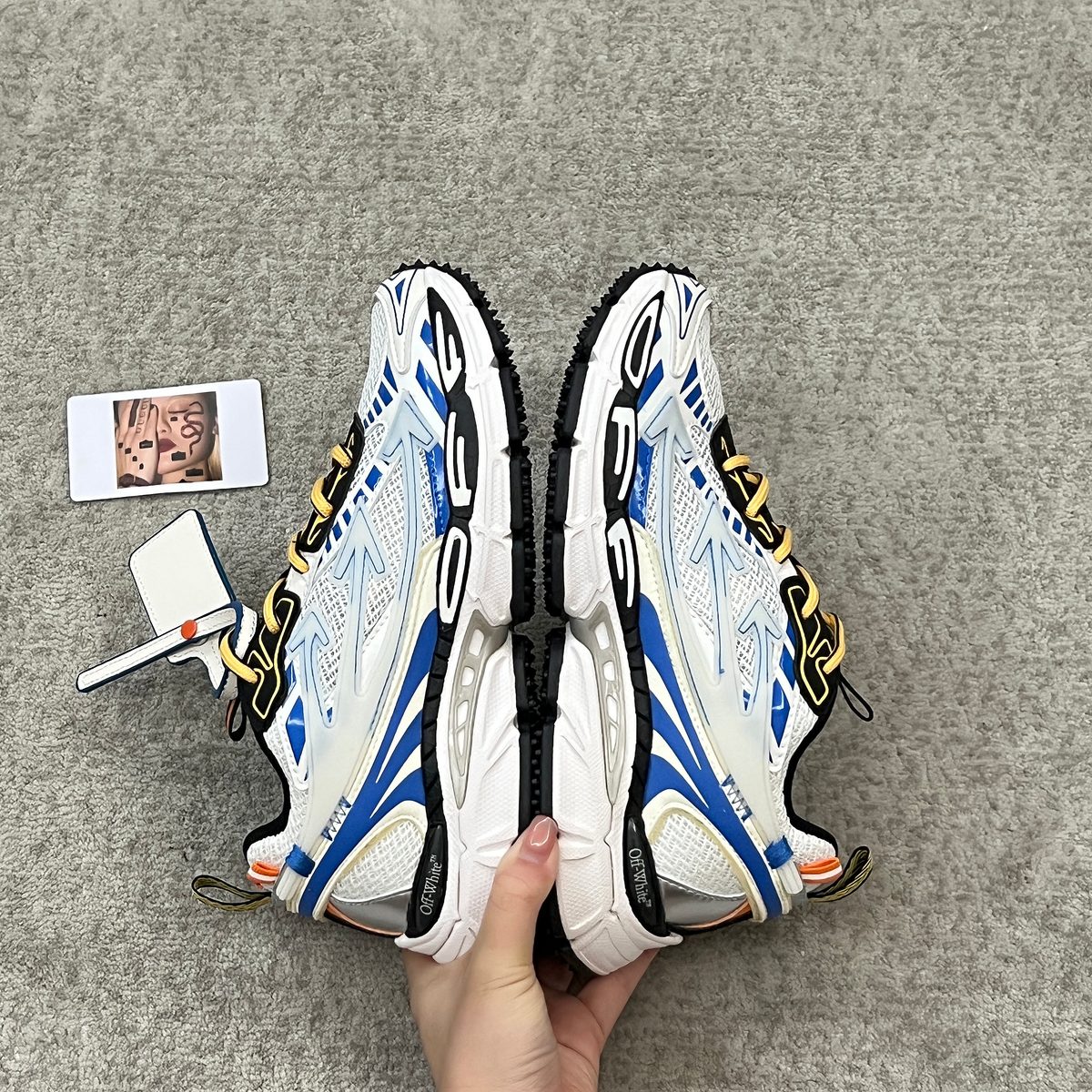 Off-White x ASICS Gel-Kinsei OG "White Blue Gold