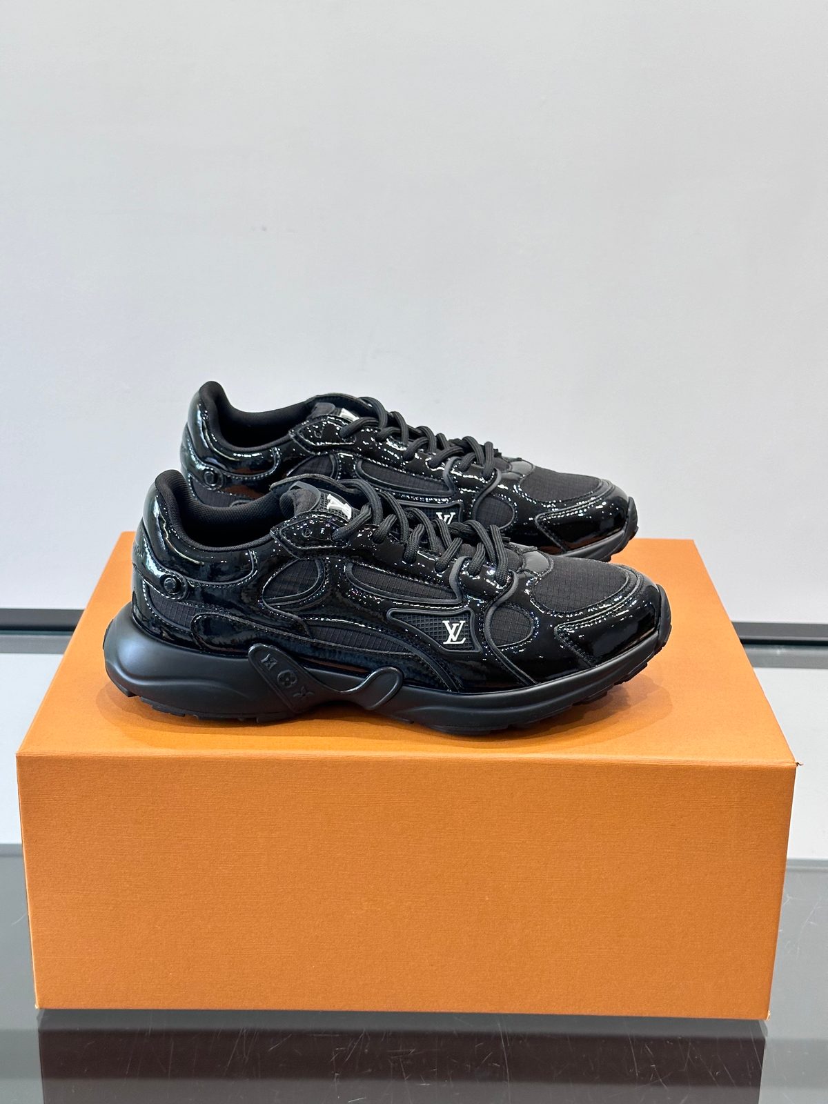 Louis Vuitton LV Archlight Black Patent Sneakers
