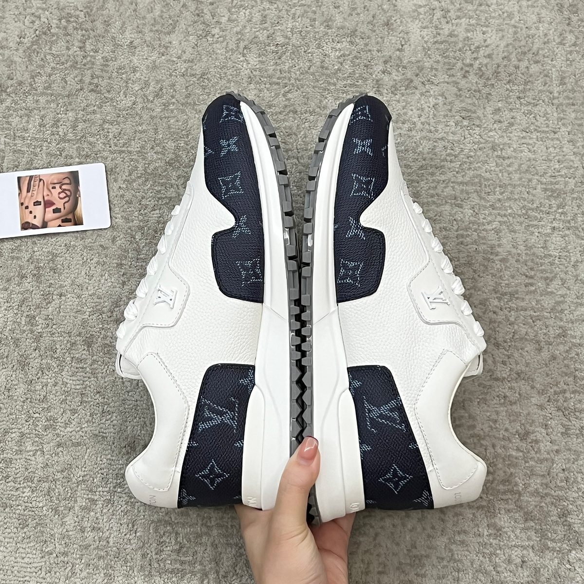 Louis Vuitton Monogram Canvas Leather Sneakers