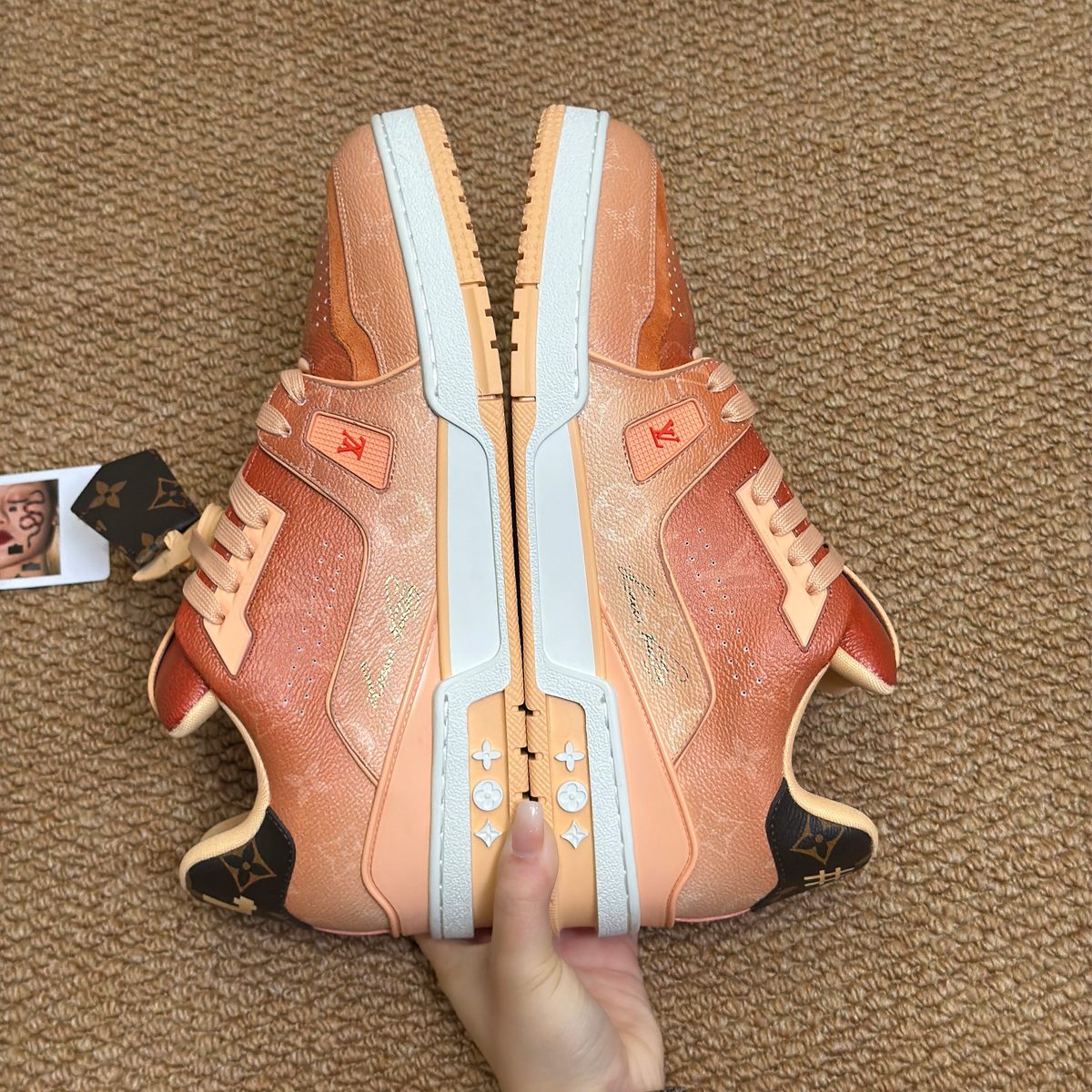 Louis Vuitton Monogram Leather Low-Top Sneakers