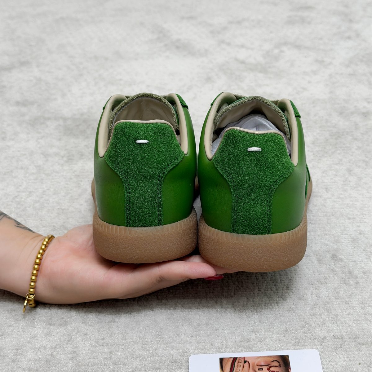 Maison Margiela Replica Green Suede