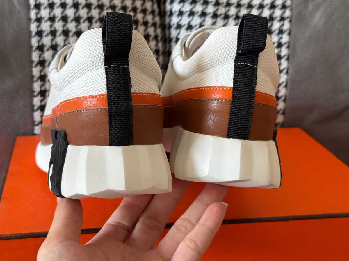 Hermès Bouncing Sneaker Cream Orange