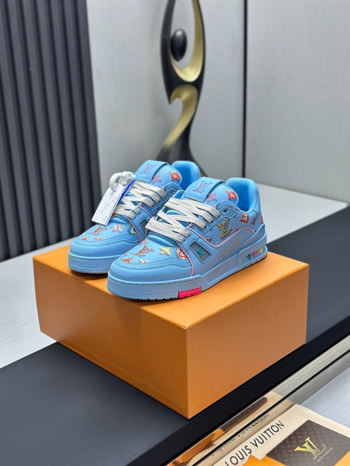 Louis Vuitton Monogram Canvas Sneakers Blue