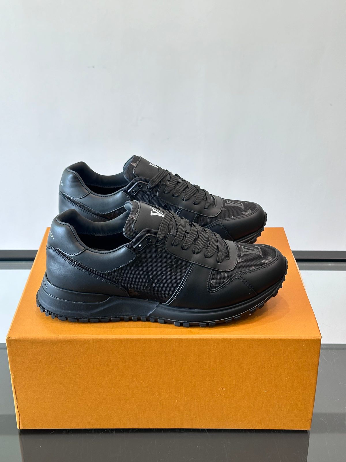 Louis Vuitton Monogram Runner Sneakers Black