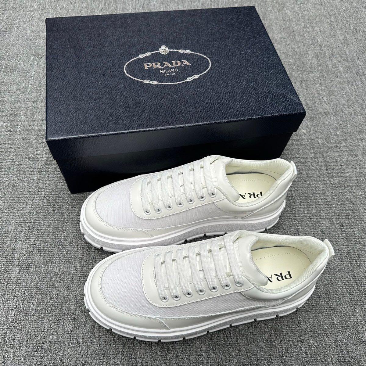 Prada Milano White Low Top Sneaker