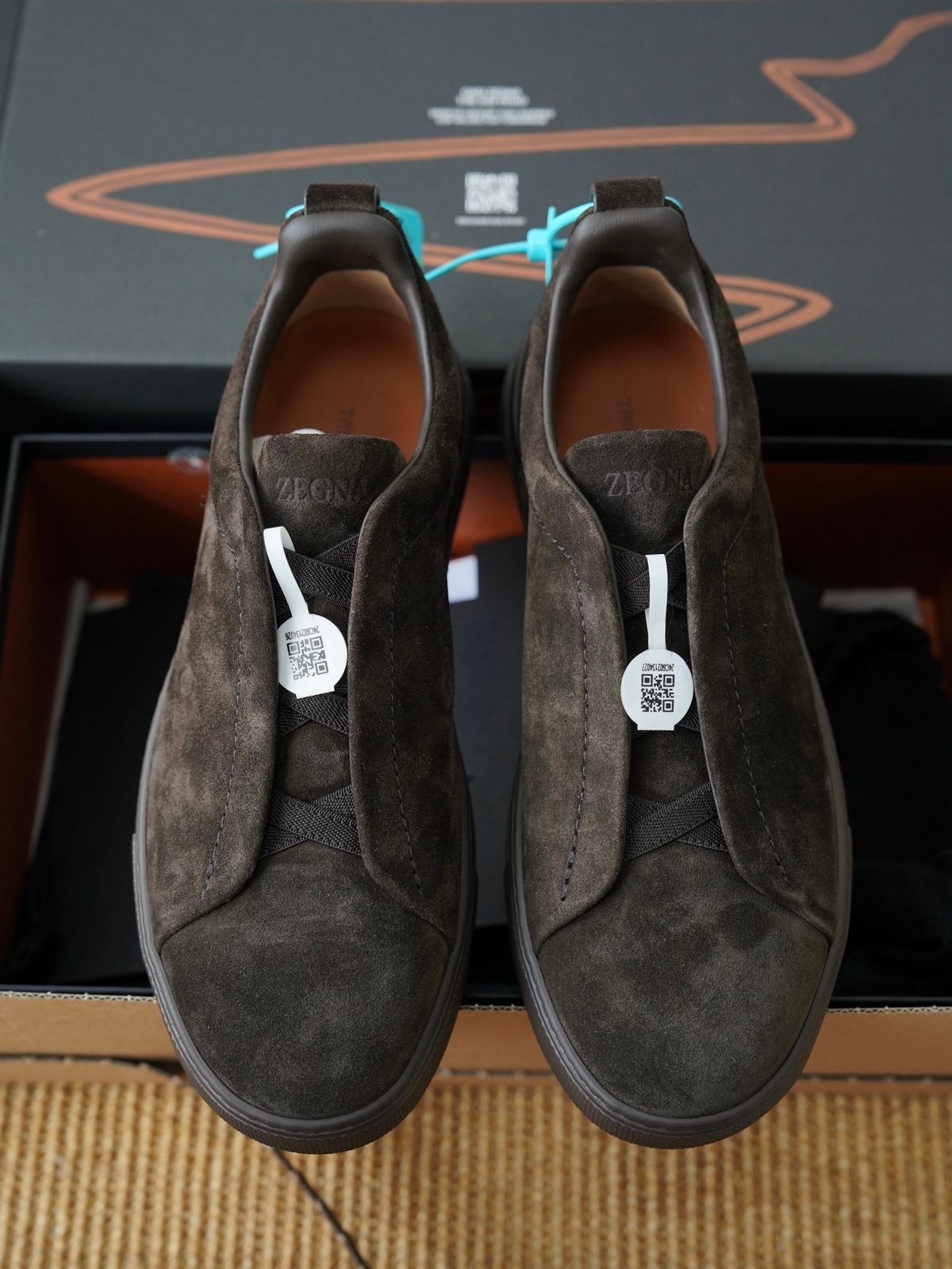 Zegna Suede Slip-On Loafers