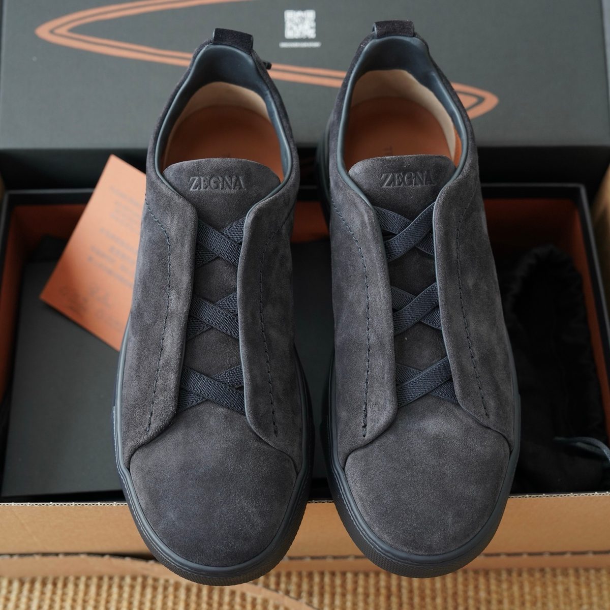 Zegna Suede Slip-On Loafers