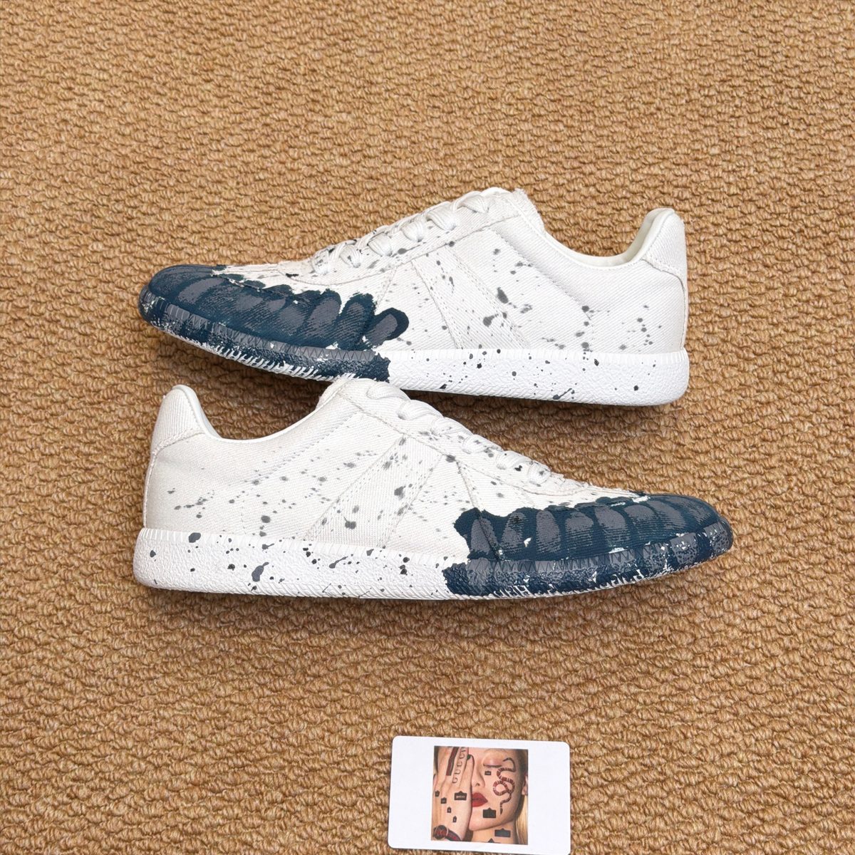 Maison Margiela Splatter Paint Low-Top Sneakers