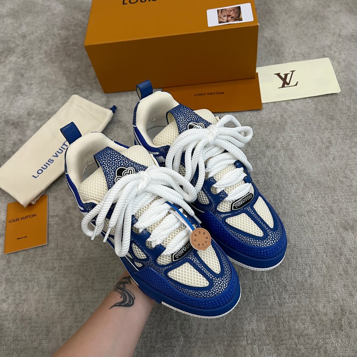 Louis Vuitton LV Trainer Sneaker Blue White