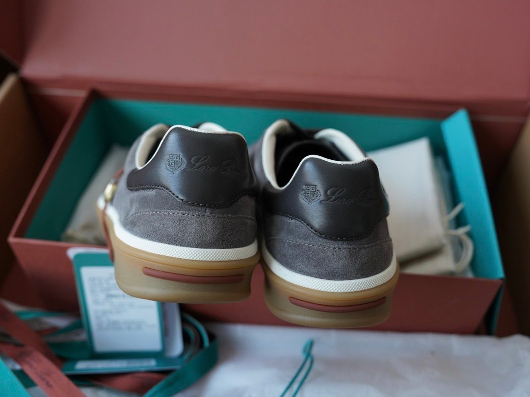 Loro Piana Suede Low-Top Sneakers