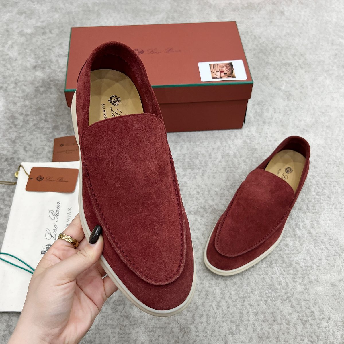 Loro Piana Suede Loafer Slip-On Shoes