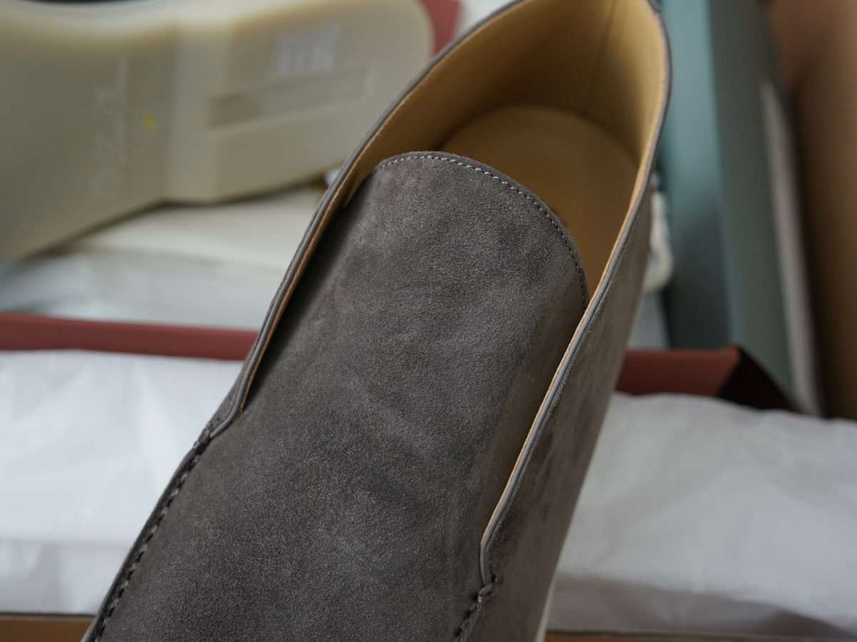 Loro Piana Suede Loafer Shoes