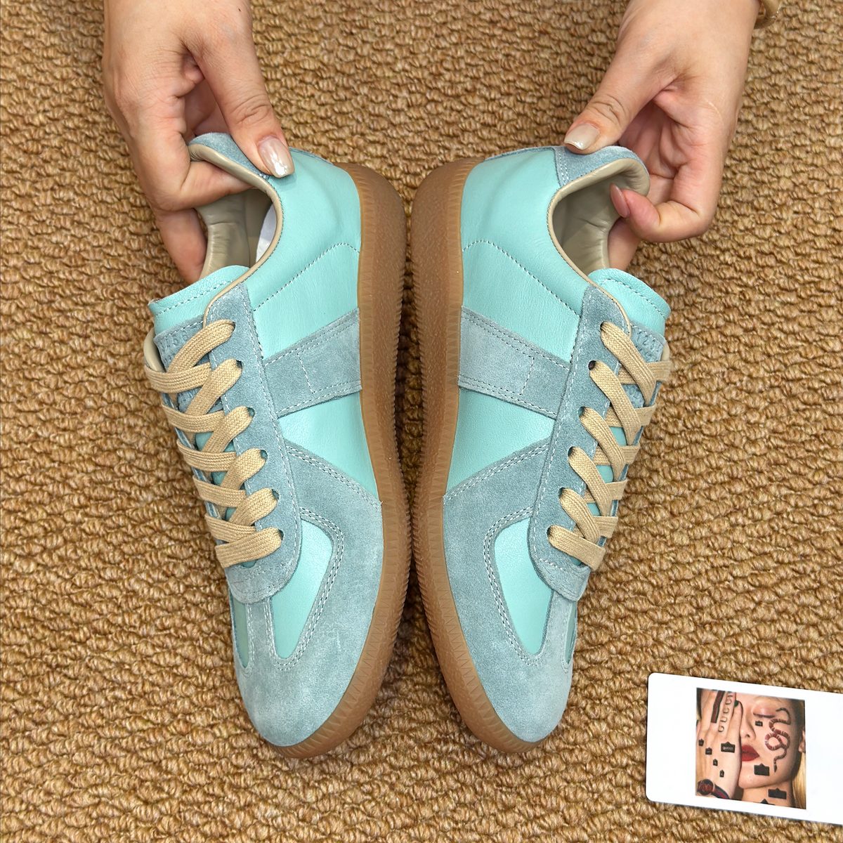 Maison Margiela Replica Leather Suede Sneakers