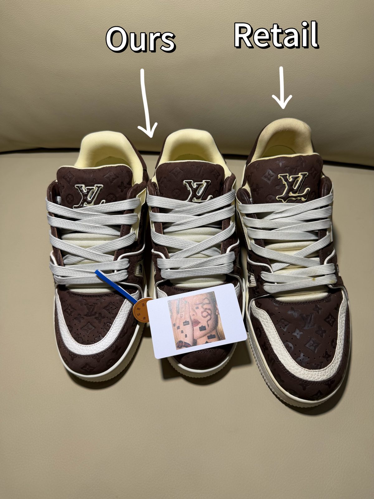 Louis Vuitton Monogram Leather Low-Top Sneakers