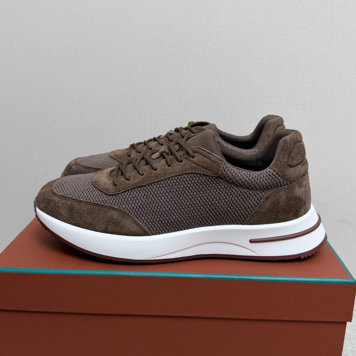 Loro Piana Mixed Material Running Sneakers